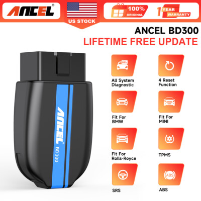 Fit for BMW Bluetooth OBD2 Diagnostic Scanner All System Code Reader ANCEL BD300