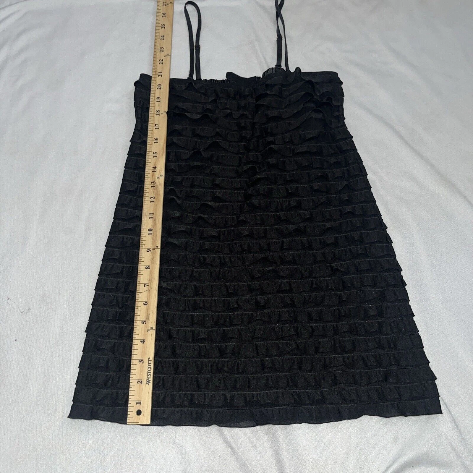 UNDERCOVER Piccolo abito Victoria Secret nero mini slip con volant Sabrina falegname