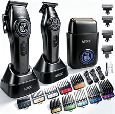 Professional Cordless Hair Clippers  Trimmers Set for Men with LED Display