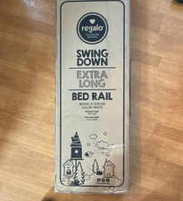 Regalo Extra Long Swing Down Bed Rail White Metal Model 2220 DS