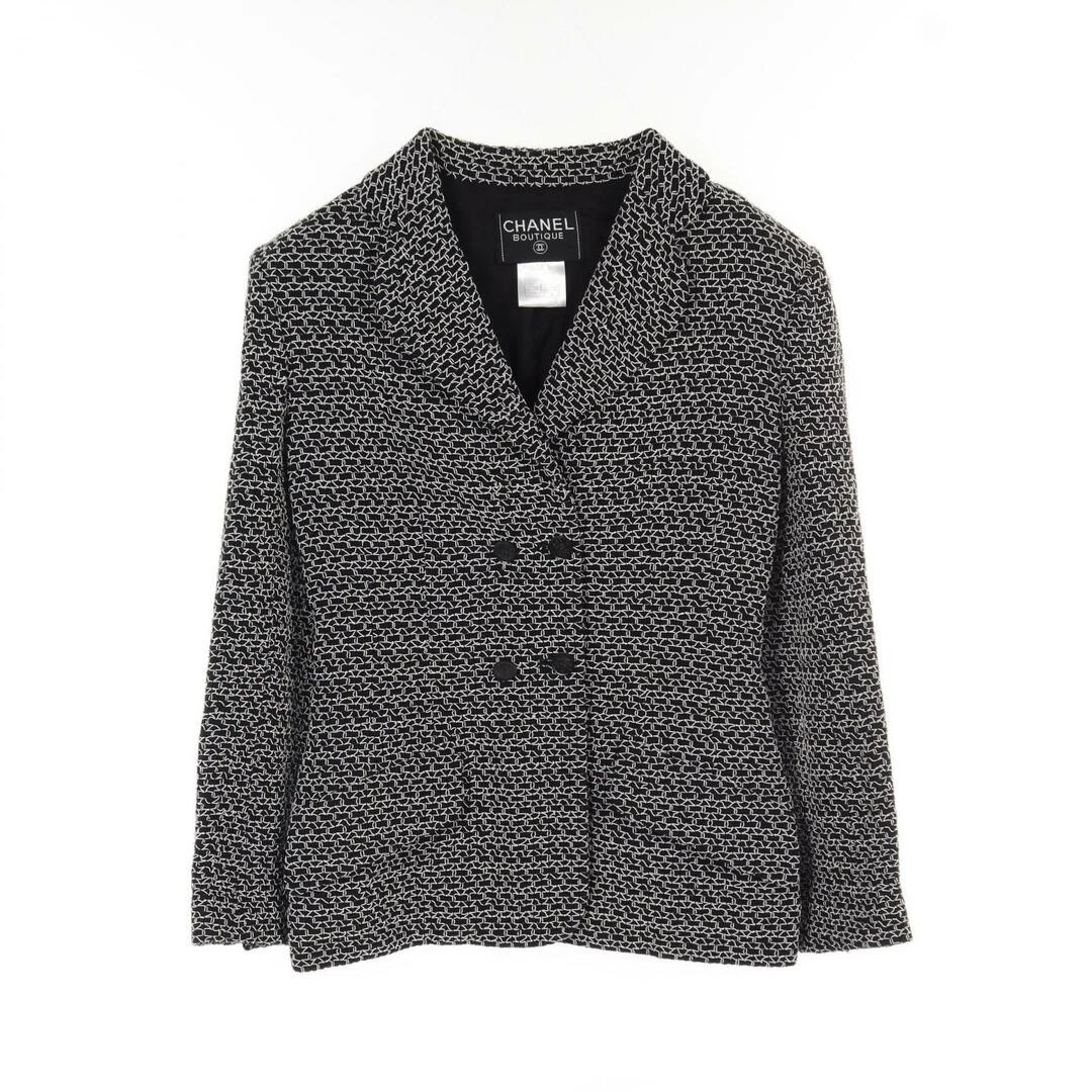 Chanel Abbigliamento Capispalla Lana Rayon Donna Nero P11201V06481