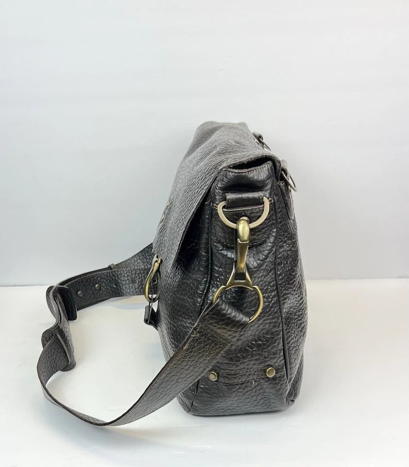 Bolso Bandolera Pulicati Bolsos de Cuero Marrón Hecho en Italia Foto 3 de 4