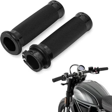 1" Inch Motorcycle Handle Bar Hand Grips For Harley Honda Yamaha Kawasaki */L