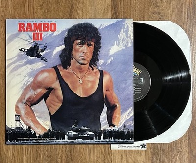 Rambo 3 soundtrack vinyl record first blood movie Stallone Out of print