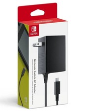 Black Original Portable AC Power Adapter Charger With Cable For Nintendo Switch