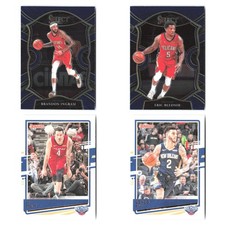 5x New Orleans Pelicans Basketball Card Group Panini Select - Blue, Donruss Sets