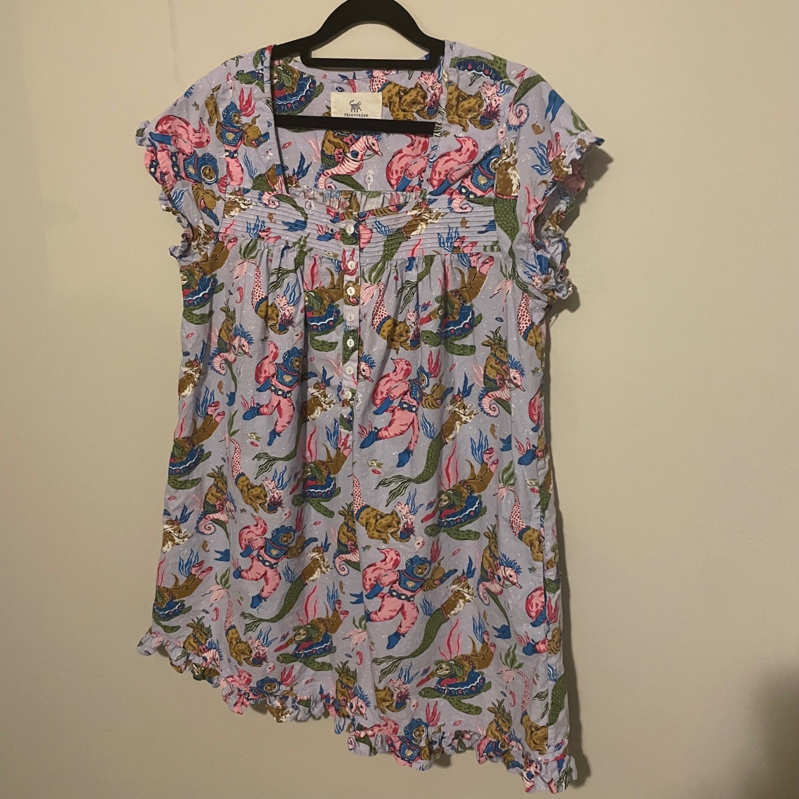 Printfresh Happily Ever After Pintuck Nightgown M… - image 2