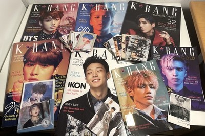 RIESIGE K Bang Magazin Sammlung Konvolut Photocard Sticker BTS V EXO Stray Kids