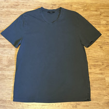 Vince Mens Gray 100% Cotton Crew Neck Short Sleeve Size Medium Made in USA