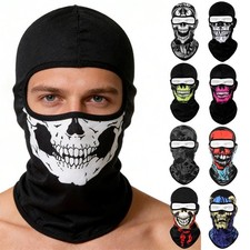 Motorcycle Biker Balaclava Skull Full Face Mask Windproof Sunscreen Cycling Hood