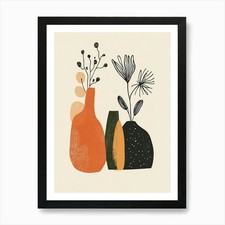 Vases And Flowers 4 Art Print Framed Wall Art Poster Canvas Print Picture