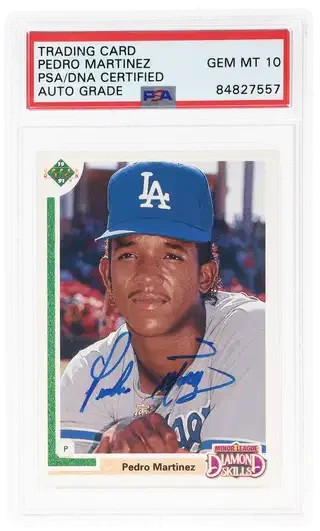 PSA 10 AUTO - 1991 Upper Deck PEDRO MARTINEZ RC Rookie Card #2F PSA/DNA 10 AUTO