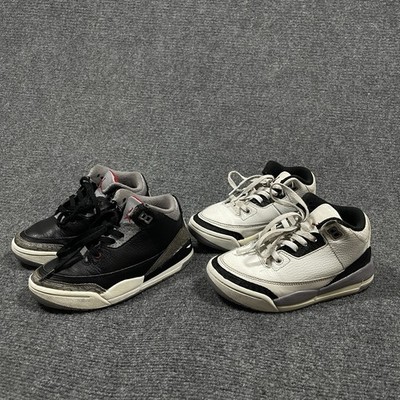 JORDAN PRE-SCHOOL JORDAN 3 RETRO Cement Gray/Black Cement 11.5 C/12C