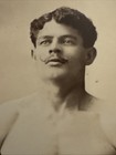 C 1918 Strongman Wrestler RPPC Weightlifter Tattoo Mustache Muscle Man  Fletts — photo 2