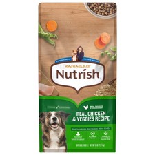 Rachael Ray Nutrish Adult Dry Dog Food Real Chicken  Veggies Recipe, 5 lb