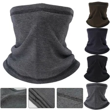 Winter Neck Warmer Gaiter Cyling Ski Fave Mask Fleece Scarf for Cold Weather