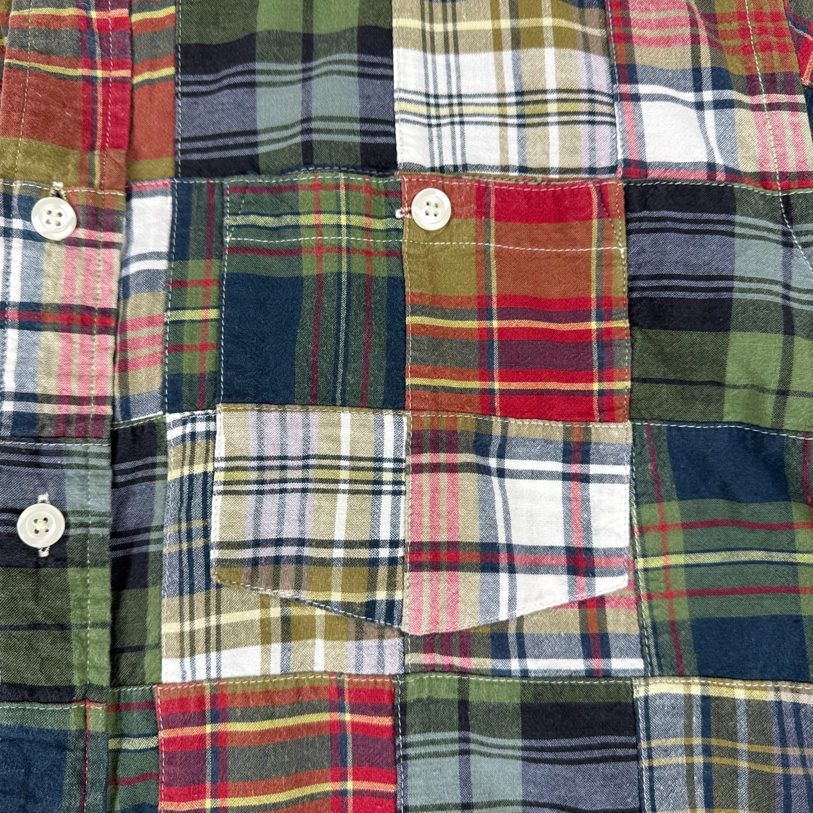 Vintage Orvis Madras Patchwork Button Down Shirt … - image 6