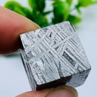 Aletai Iron Meteorite Cube Altay iron meteorite Cube etched pattern 58g20mm — photo 8