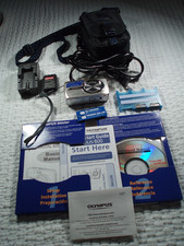 Excellent Working OLYMPUS 600 STYLUS CAMERA Set case battery charger xD cards