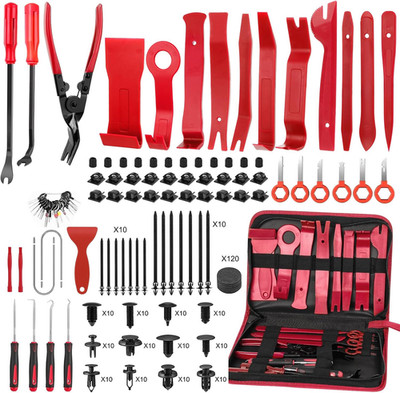 352pcs Auto Trim Removal Tool Set Car Door Panel Pry Kit Clips Fasteners Body