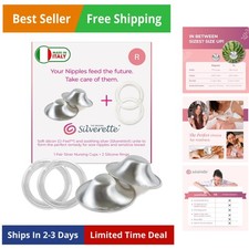 The Silver Nursing Cups, Nipple Covers for Breastfeeding Essentials, Pure 92...