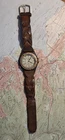VTG Timex Watch Mens 35mm Timex Indiglo Adventurer Military Dial Runs New Batt