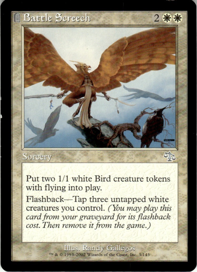 2002 Judgment Battle Screech MTG/Magic the Gathering Uncommon #3