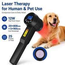 Cold Laser Therapy 12W 905nm 808nm Class IV Laser for Joint Injuries Pain Relief