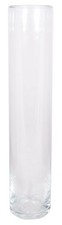 INNA-Glas Boden Vase Zylinder Sanya Ocean, klar, 50 cm, Ø 10 cm