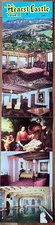 HEARST CASTLE TOUR III.  6 postcard strip. Roman pool, Casa del Monte.  1960s