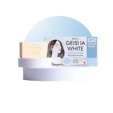 GEISHA WHITE Extra Moisture Fresh Kojic Cleansing Bar Soap 3-Pack 65g