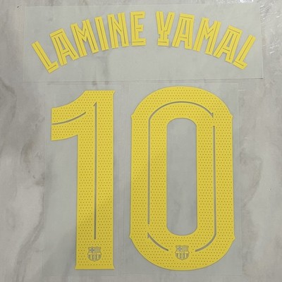 OFFICIAL 2025-26 LAMINE YAMAL Barcelona Home Nameset Name Number