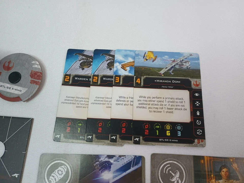 Star Wars X-Wing Miniatures BTL-S8 K-Wing totalmente convertido para 2ª edição - Imagem 2 de 4