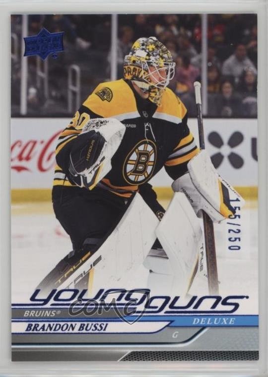 2024-25 Upper Deck Series 2 Young Guns Deluxe /250 Brandon Bussi #493 Rookie RC