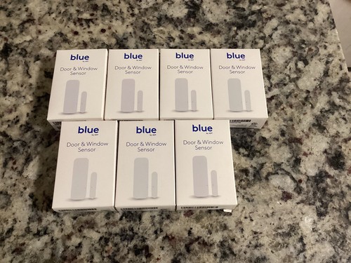 Lot of 7 BLUE by ADT Door & Window Sensors SSH1R0-29 New Free Shipping
