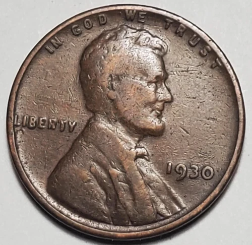 1930 P Lincoln Wheat Penny Good (G) to  Very Good (VG) Circulated Condition Cent