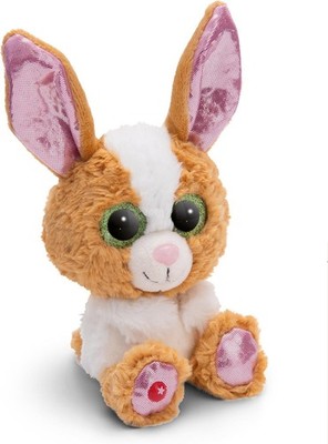 NICI GLUBSCHIS Kuscheltier Hase Paddy BO 15cm braun - Stofftier aus weichem Plüs