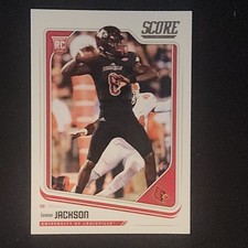 Panini 2018 Score Rookie Lamar Jackson #352 Louisville Cardinals Football Card. rookie card picture