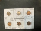 United States 1952-1958 Lincoln Cents UNC 6 Coin Lot 11384