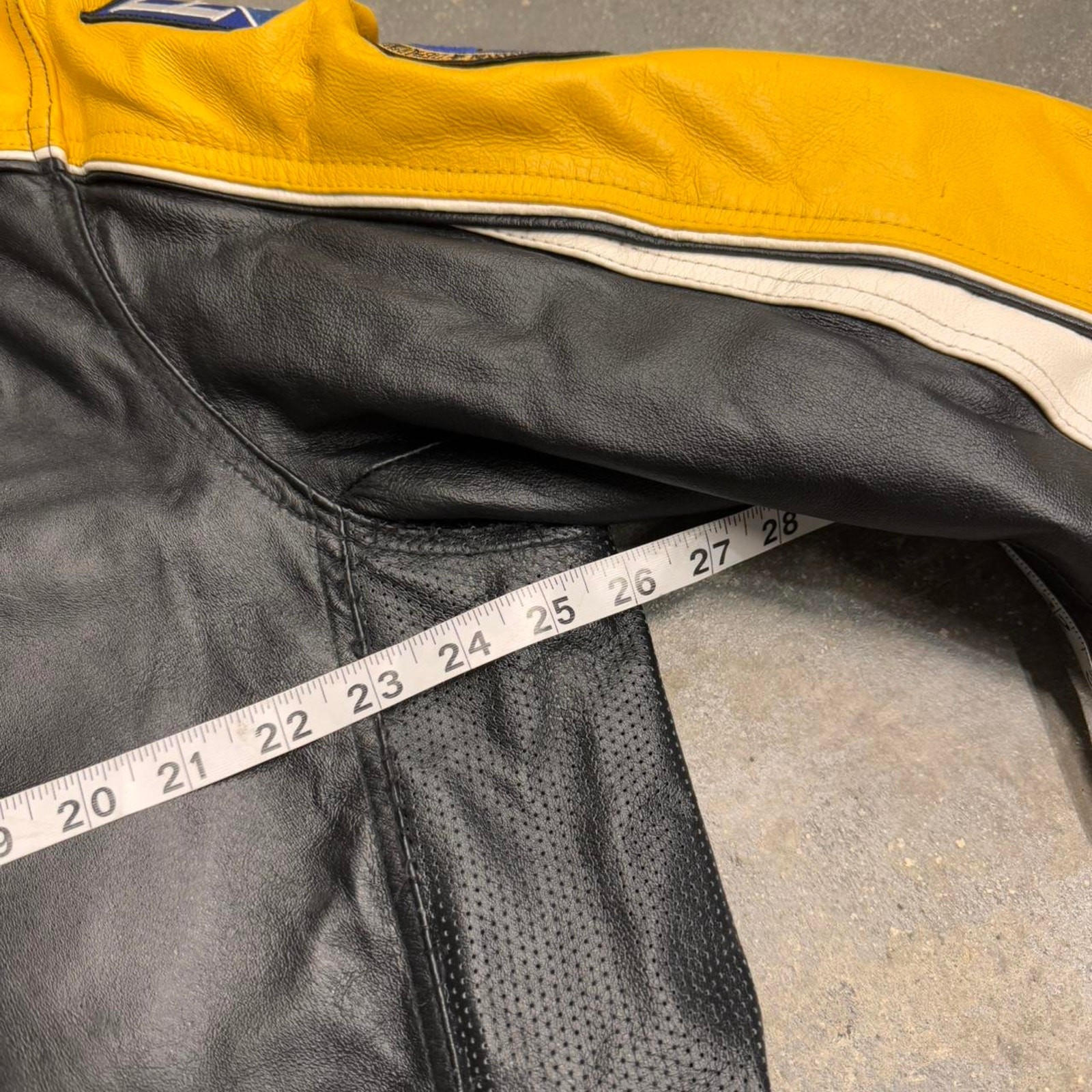 2000’s Wilson Leather Motorcycle Patchwork Riding… - image 6