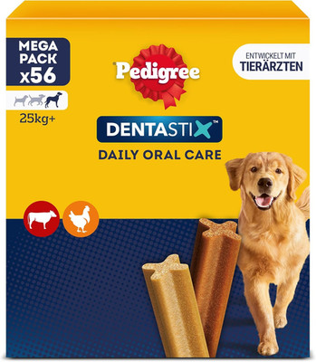 Pedigree Dentastix Hundesnack Für Große Hunde (25Kg+), Zahnpflege-Snack Mit Huhn