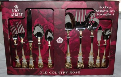 royal albert old country roses flatware products for sale | eBay