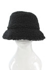 Apparis Womens Faux Fur Lined Bucket Hat Solid Black Size One Size — photo 1