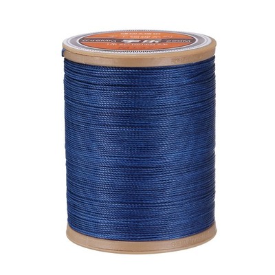 Round Waxed Thread for Leather Sewing, 240 Yards / 220m, 420D, Sapphire Blue