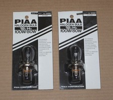 Lot Of 2 Piaa H4 Halogen Bulb Set 100w80w 12v H4 - 14100 - New. Sealed - Japan Lot Of 2 Piaa H4 Halogen Bulb Set 100w80w 12v H4 - 14100 - New. Sealed - Japan