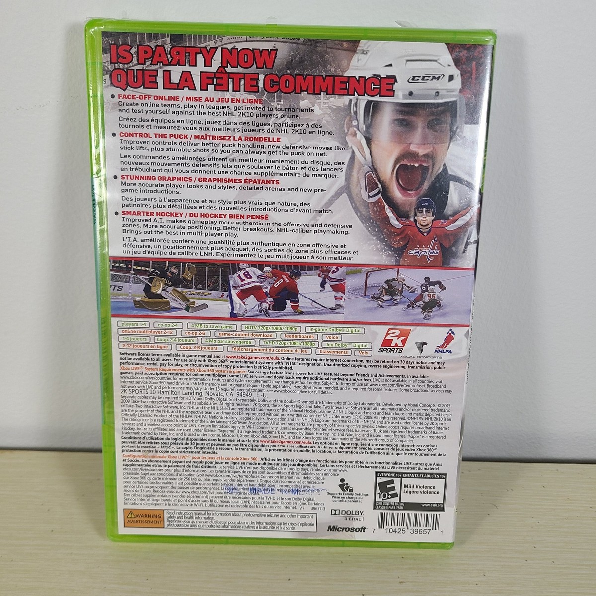 NHL 2K10 (Microsoft Xbox 360, 2009) for sale online | eBay