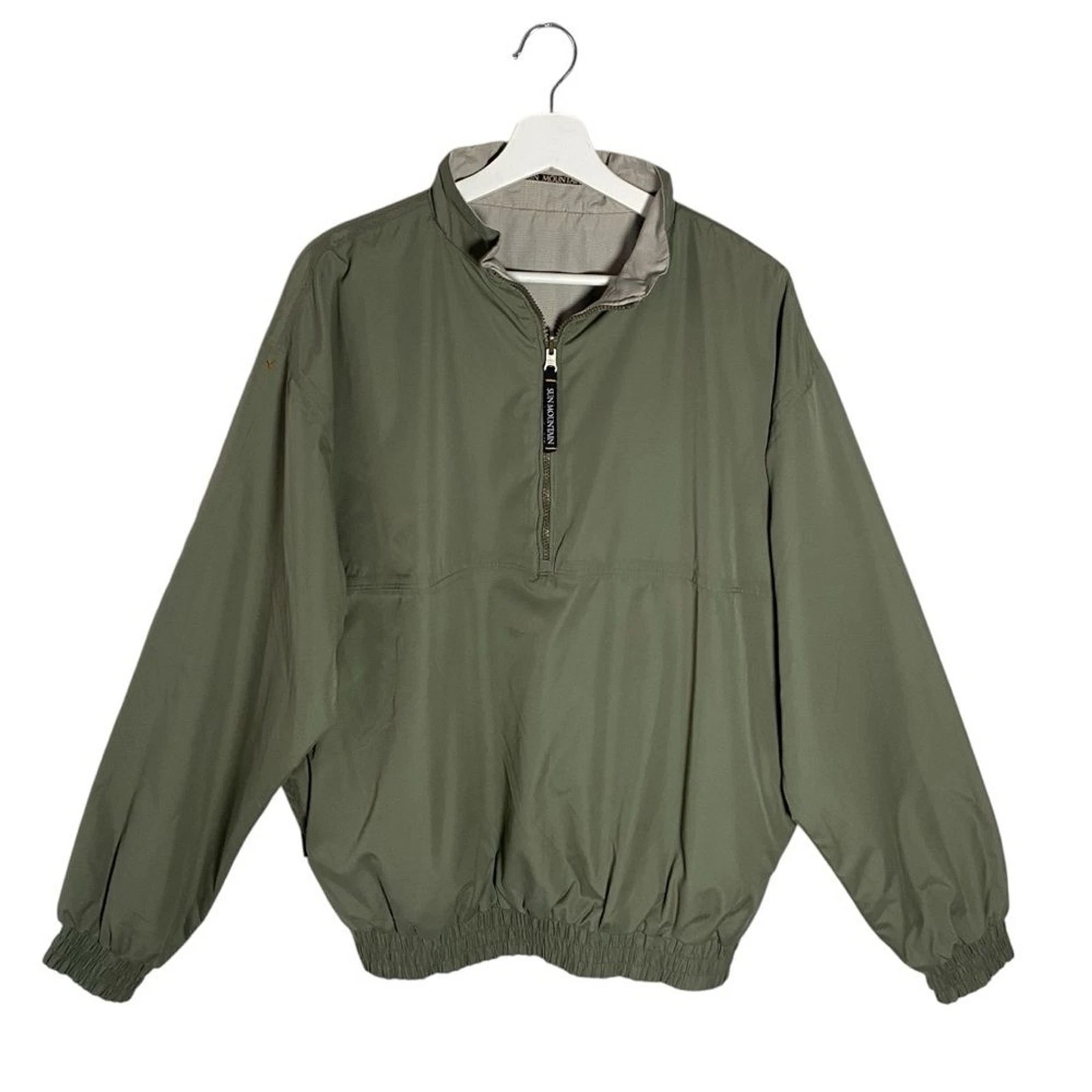 Early 2000s Y2K Sun Mountain Green Pullover Reversible Jacket Men's M Gorpcore