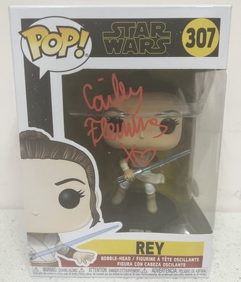 Funko: Star Wars Rey 307 Signed Cailey Fleming JSA