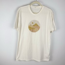 Vuori Landscapes T-Shirt Performance Tee Mountains Cream Men  s L V9009