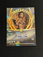 2025 Topps WWE Universe Wes Lee Next Level Orange Warp Auto, Serial #03/25